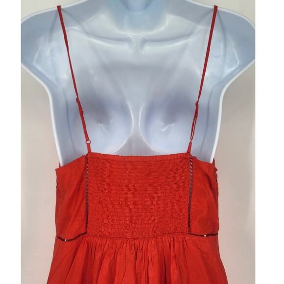 Urban Outfitters Red Cut-Out Corset Mini Dress Women's Size Medium - Picture 5 of 11